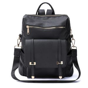 Backpack Purse for Women, PU Leather Designer Convertible Bag with🐧